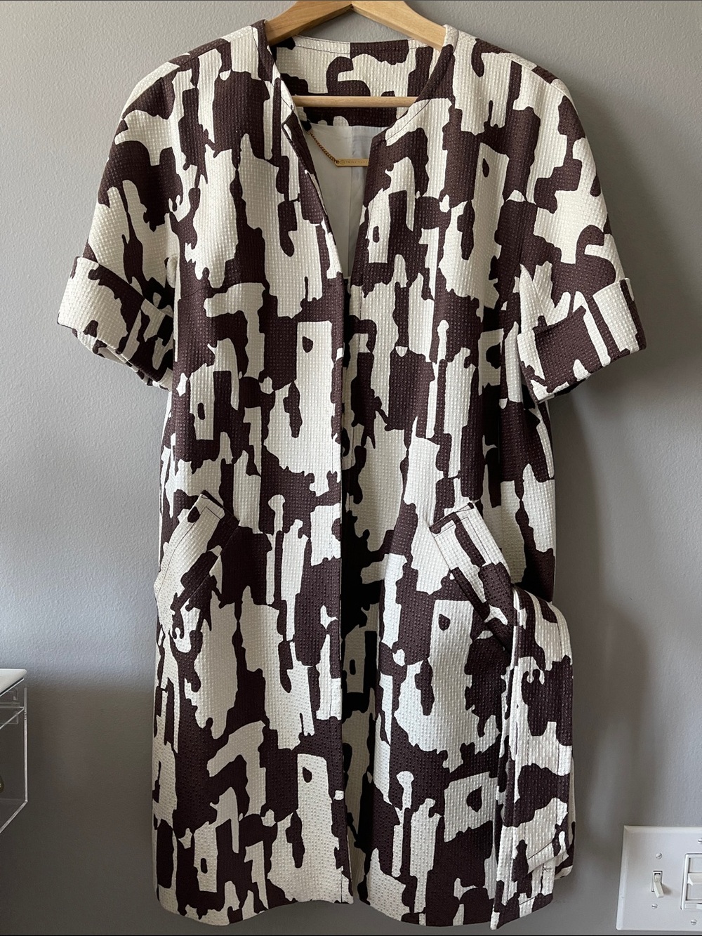 Tina Turk safari style Dress with Front Pockets and belt